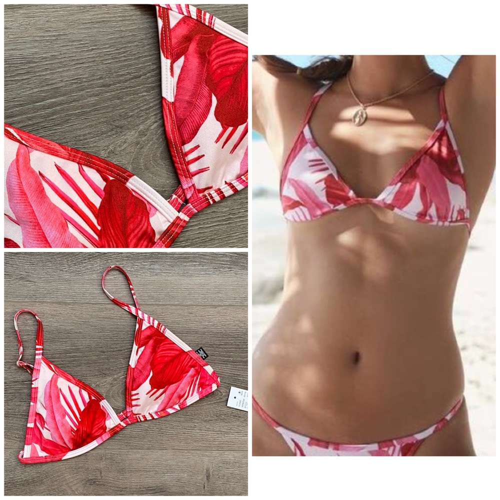 LA Hearts ‘Pretty In Pink’ Fixed Tri. bikini Top